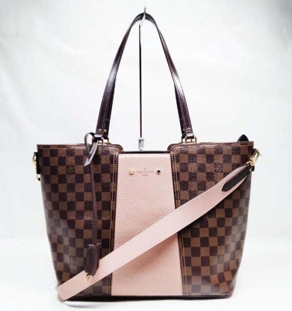 p1-26.jpg Louis Vuitton Jersey Damier Ebene Magnolia Pink Tote Bag N44041