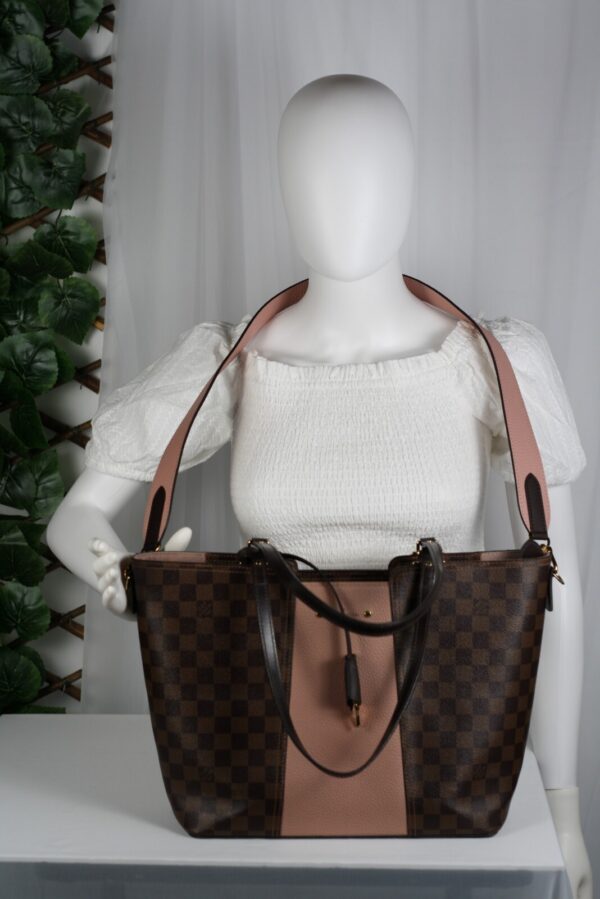 p1-27.jpg Louis Vuitton Jersey Damier Ebene Magnolia Pink Tote Bag N44041