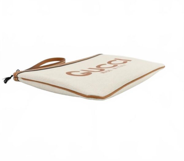 p1-49.jpg Gucci Made in Italy Canvas Clutch Wristlet Pouch NWT GG interior