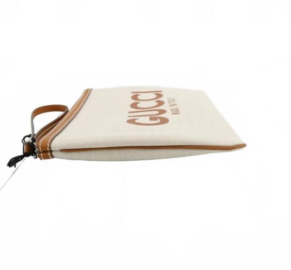 p1-50.jpg Gucci Made in Italy Canvas Clutch Wristlet Pouch NWT GG interior