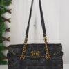 p1-75.jpg Miu Miu Nappa Quilted Studded Tote Deep Eggplant Purple Gold Hardware