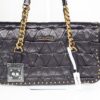 p1-80.jpg Miu Miu Nappa Quilted Studded Tote Deep Eggplant Purple Gold Hardware