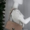 p1-85.jpg Miu Miu Pink Shearling Crystal Chain Shoulder Bag