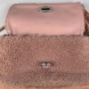 p1-91.jpg Miu Miu Pink Shearling Crystal Chain Shoulder Bag