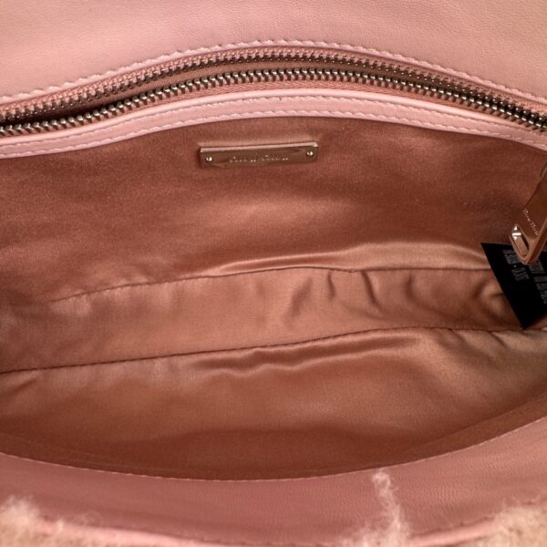 p1-92.jpg Miu Miu Pink Shearling Crystal Chain Shoulder Bag