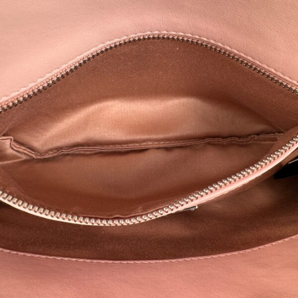 p1-93.jpg Miu Miu Pink Shearling Crystal Chain Shoulder Bag