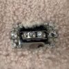 p1-96.jpg Miu Miu Pink Shearling Crystal Chain Shoulder Bag